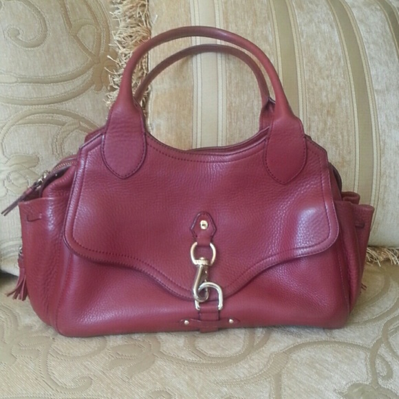 Cole Haan Handbags - COLE HAAN | Vintage | Red Pebble Leather Satchel | In Good Condition