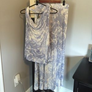 2 piece matching skirt and top