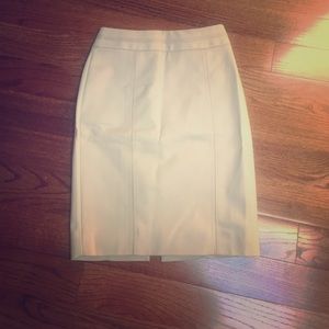 WHBM Perfect form tan pencil skirt