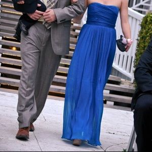 Long Strapless Jcrew dress.