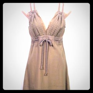 Tan Woven Rope Dress ➰