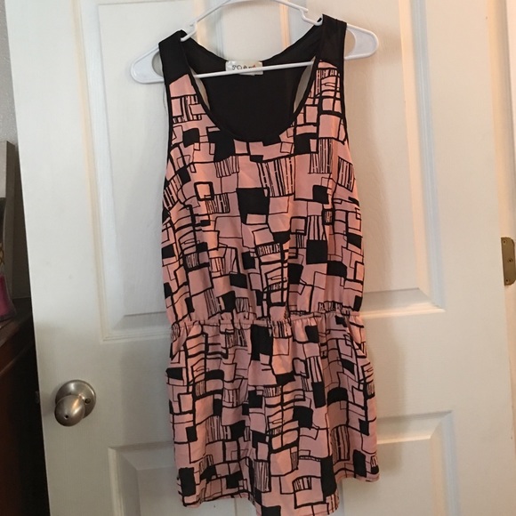 Thin Pink/Black Dress