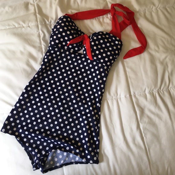 Polka-Dot Swimsuit