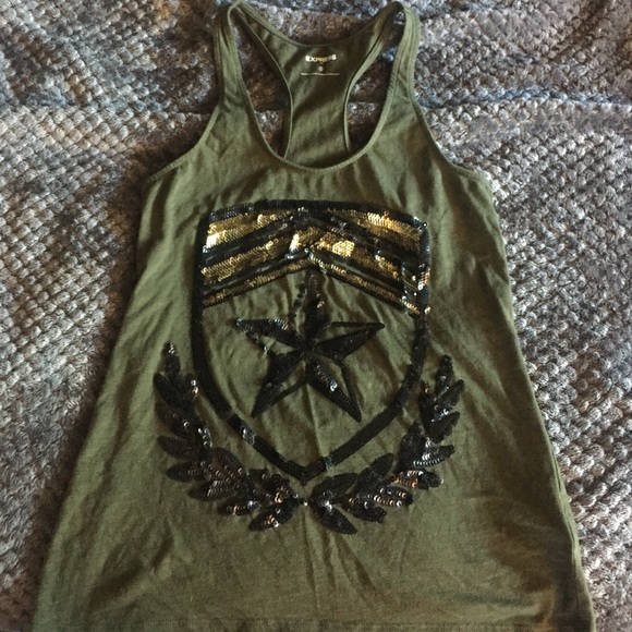 Olive green express tank