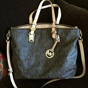 Michael Kors Brown Leather Tote Bag