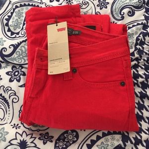 Brand new Levi Red jeans- skinny-low rise