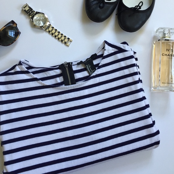 Forever 21 Classic Striped Bateau Mini Dress