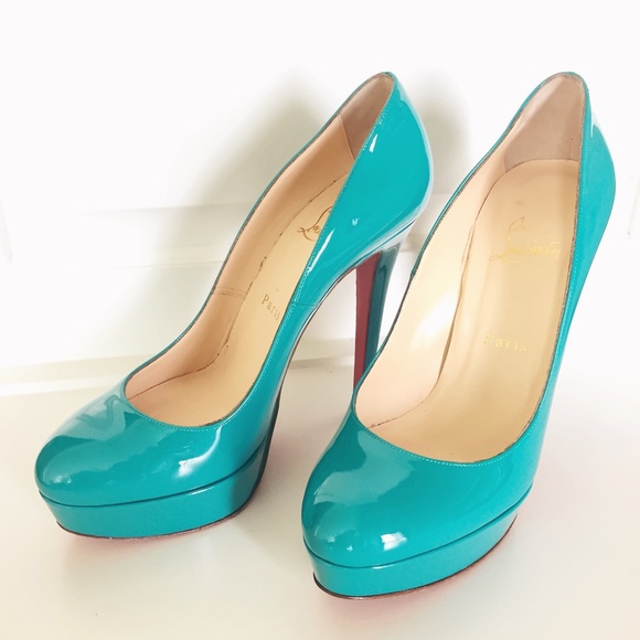 Christian Louboutin Shoes - Christian Louboutin teal Bianca's 38