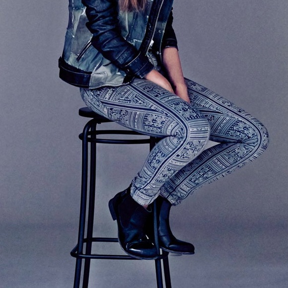 Free people Aztec skinny jeans