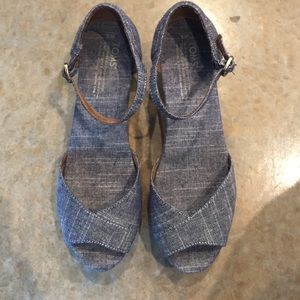 TOMS Platform Wedges - Size 8