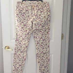 Missimo supply Co. floral skinny jeans