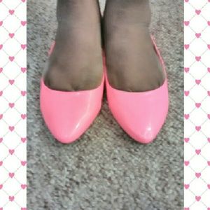Pink Pointed Flats