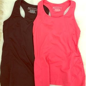 Black and Pink bra top fitted work out tanks