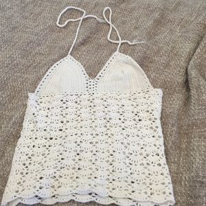 Brandy Melville crochet halter