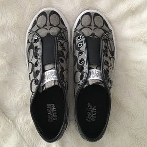 COACH black and white sneakers