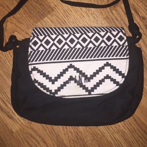 Victoria's Secret pink- black and white cross body