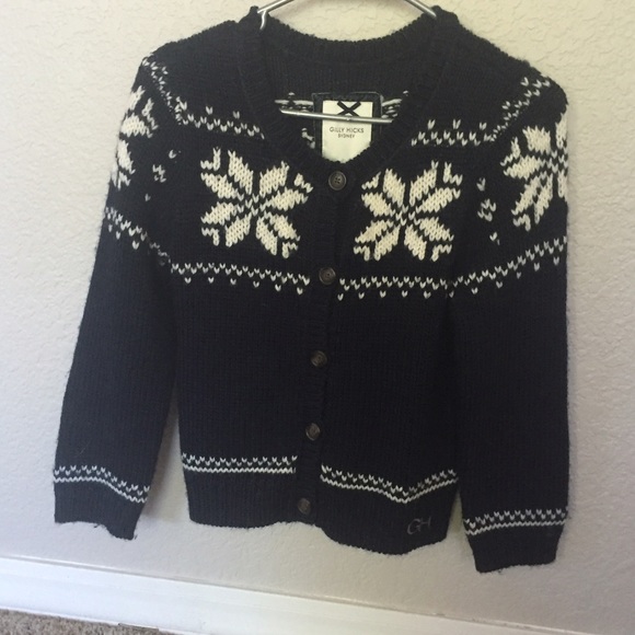 Adorable Gilly Hicks winter button down sweater