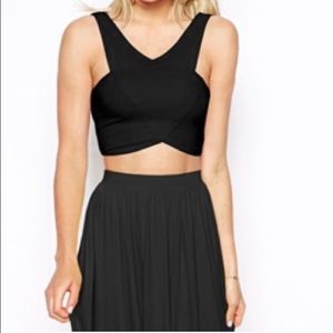 ASOS wrap front crop top