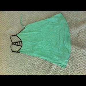 Naked zebra Razor back tank top.