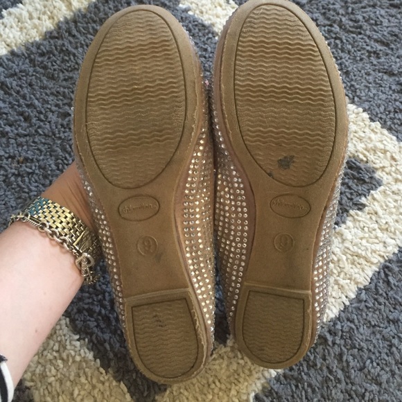 SOLD - Rhinestone Ballet Flats - Picture 2 of 4