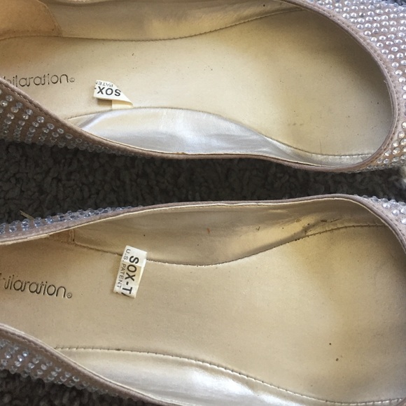 SOLD - Rhinestone Ballet Flats - Picture 4 of 4