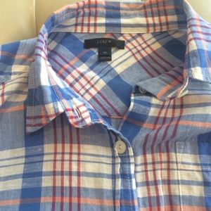 J. Crew Spring Plaid button down
