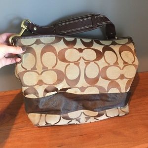 Brown coach bag