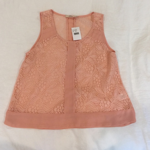 Peach pink top from Nordstrom
