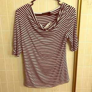 Black & white striped dress top by The Limited