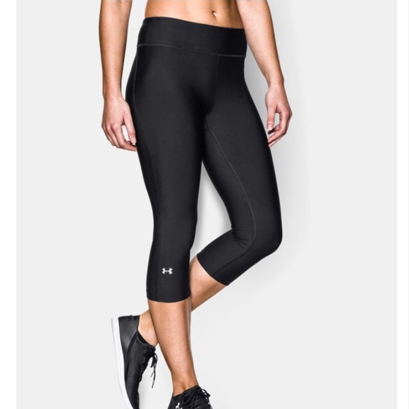 Under Armour Pants - Under Armour Heatgear Alpha Capri - Black
