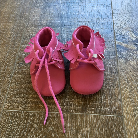 Pink moccasins