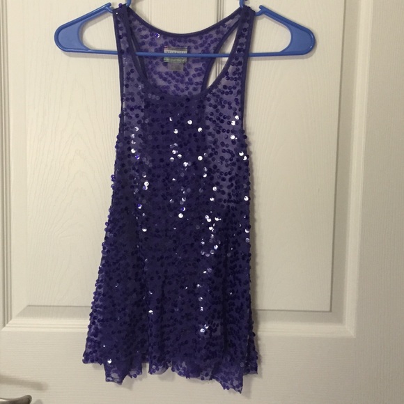 Free people sequin tank top