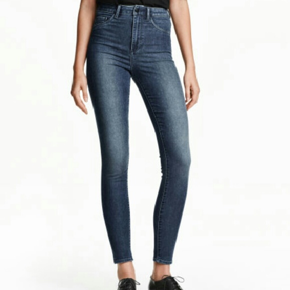 H&M Super skinny High waist jeans