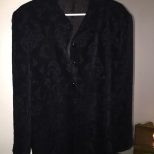 Tahari long black blazer