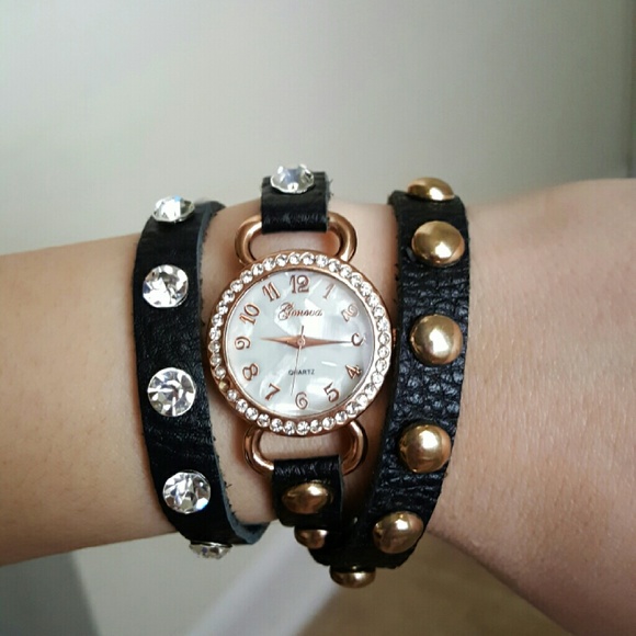 *PRICE DROPPED* Studded Wrap watch