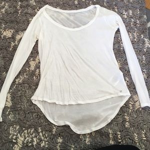 White long sleeve top