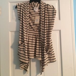 Pink Rose striped cardigan