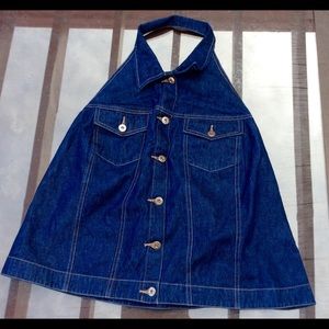 Cute Jean Halter Top from Lane Bryant - Size 20