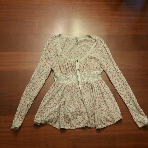 Button up Free People top