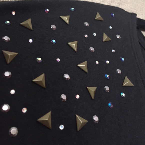 PINK brand crop top with beaded shoulders - Picture 2 of 3