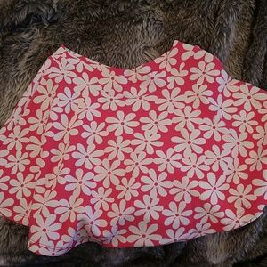 Salmon skater skirt