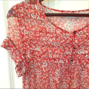 Beautiful Sheer Floral Top