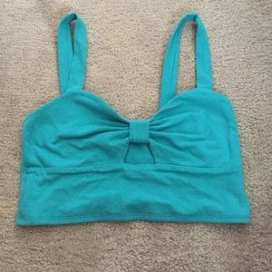 Turquoise Crop Top😻