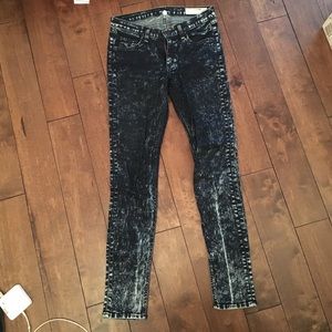 Rag & Bone acid wash skinny jeans
