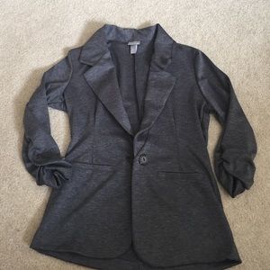 Cotton gray blazer