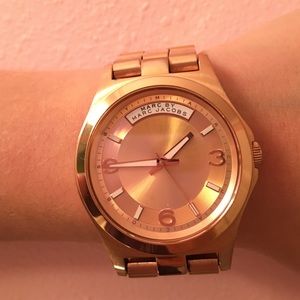 Rose gold watch