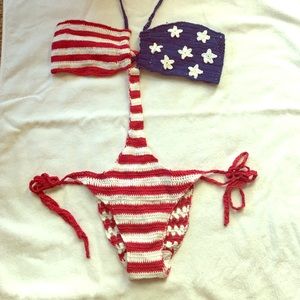 American Flag  crochet monokini!