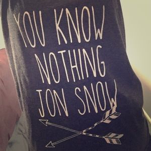 Game Of Thrones - you know nothing Jon Snow tank