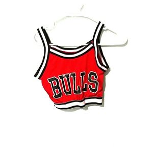 Bulls red crop top