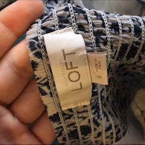 Loft blue floral top